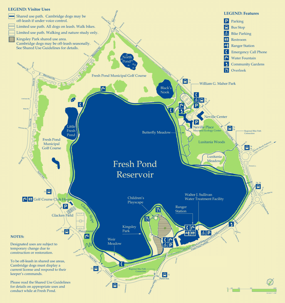 Fresh pond - Site map
